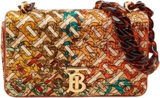 Burberry Pre-owned Shoulder Bags, female, Multicolor, Size: ONE SIZE Pre-owned Canvas Shoulder Bag