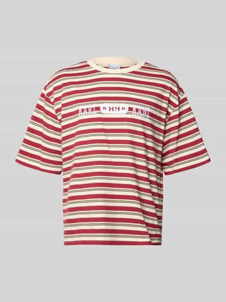 Karl Kani Relaxed Fit T-Shirt mit Logo-Stitching Modell Heritage in Rot, Gr&ouml;&szlig;e XXL