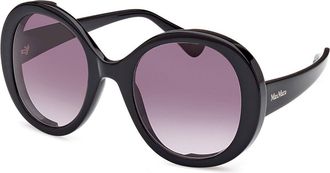 Max Mara MM0074 RENEE 01B Womens Sunglasses Black Size 54