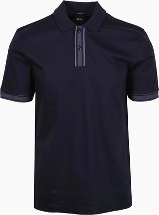 HUGO BOSS Mens Boss Black H-PARLAY 238 POLO DARK BLUE - Navy - Size: 40