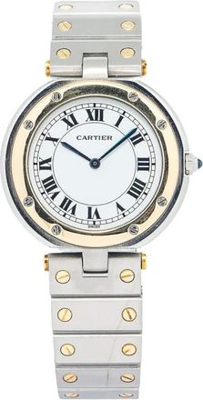 Cartier pre-owned Santos De Cartier 32mm - White