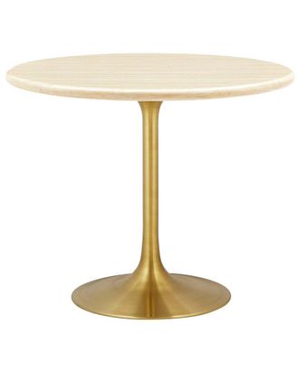 ModWay Lippa 36 Round Artificial Travertine Dining Table