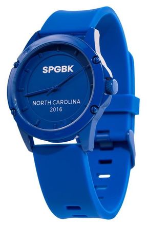 Springbreak Watches Blueberry Silicone Strap Watch, 44mm in Royal Blue at Nordstrom