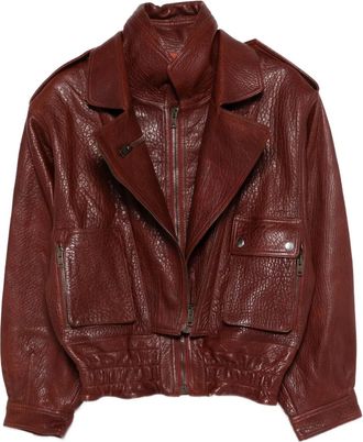 Isabel Marant Giacca Aneli con zip - Rosso
