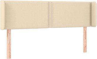 vidaXL Cabecero Con Led De Tela Crema 147x16x78/88 Cm Vidaxl