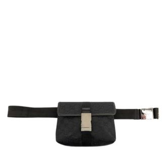 Gucci Pre-owned Canvas Belt Bag - Dames - Pre-owned - Zwart - Maat: ONE Size