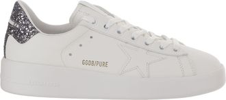 Golden Goose Leather Star Patch Glitter Sneakers