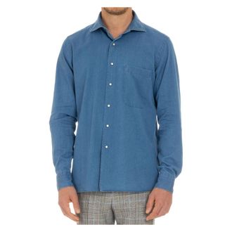 Borriello Denim Overhemd - Heren - Casual Overhemden - Blauw - L - Denim - Overhemden