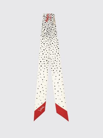 Valentino Garavani Bandeau in seta con stampa a pois e logo a contrasto