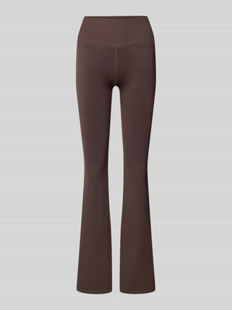 Aim'n Flared Fit Leggins mit breitem Bund in Dunkelbraun, Gr&ouml;&szlig;e XL