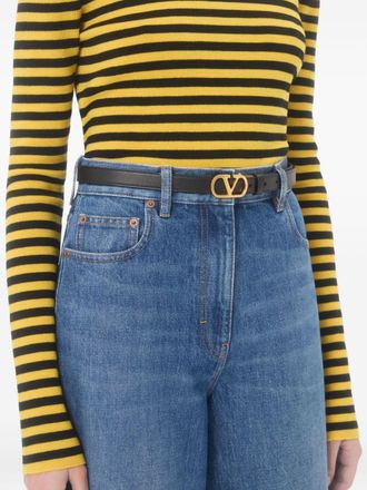Valentino Garavani Reversible Calfskin Belt - Black