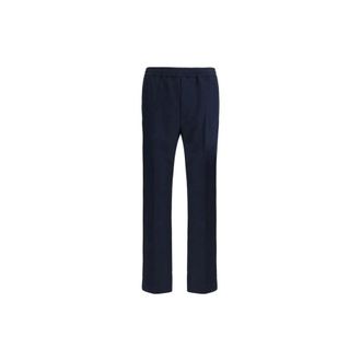 Gucci Technische Panama Sportswear Broek - Heren - Broeken - Blauw - Maat: S Katoen