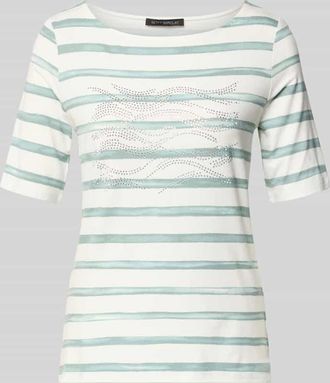 Betty Barclay T-Shirt aus Viskose-Elasthan-Mix mit Ziersteinbesatz in Mint, Gr&ouml;&szlig;e 36