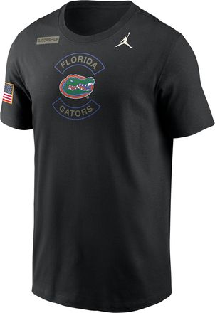 Nike Jordan Mens Florida Military Appreciation Jordan Brand Dri-FIT College T-Shirt in Black | 0JET00AUFN-5MV