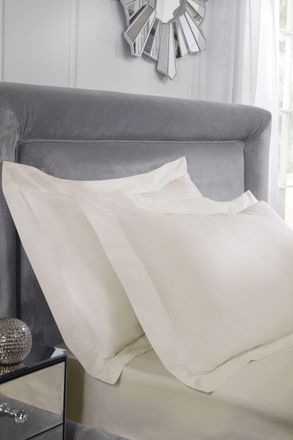 Emma Barclay 400 Thread Count Cotton - Oxford Pillowcase Pair in Cream - Emma Barclay | TJ Hughes