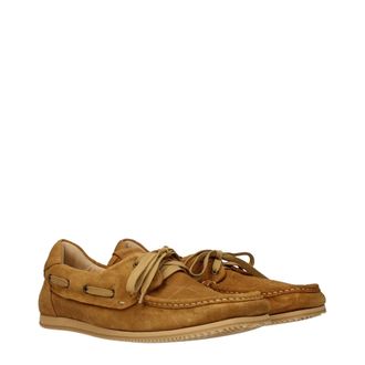 Jacquemus Mens Brown Leather Slip-On Loafers