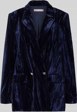 Christian Berg Cocktail Relaxed Fit Blazer aus Samt mit Reverskragen in Dunkelblau Melange, Größe 32