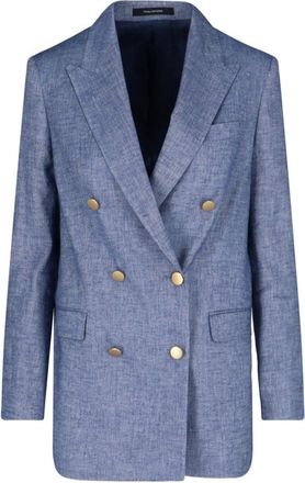 Tagliatore Double-Breasted Blazer - Blue