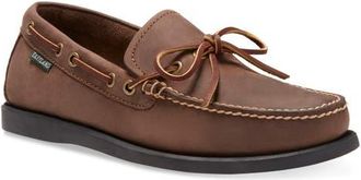 Eastland Yarmouth Topstitched Moc Toe Loafer in Bomber Brn at Nordstrom, Size 9.5