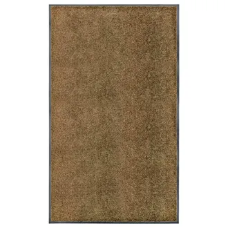 vidaXL Felpudo Lavable Marr&oacute;n 90x150 Cm Vidaxl