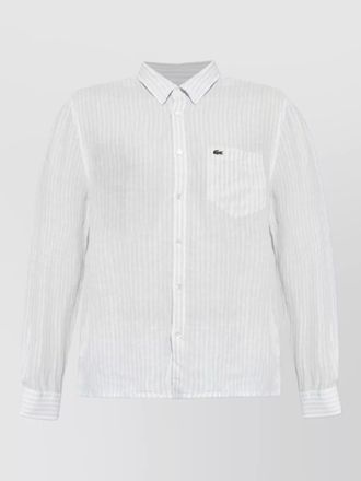 Lacoste striped shirt button down collar pocket