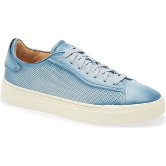 Santoni Laref Sneaker in Green Blue at Nordstrom Rack, Size 8.5