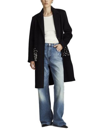 Dawn Levy Colette Wool-Blend Coat