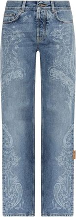 Off-white Jeans, Dames, Blauw, W29, Katoen, Paisley Susy Jeans