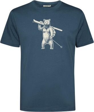 Greenbomb Ski Bear Fusion T-Shirt f&uuml;r Herren | blau
