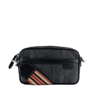 Etro Black Paisley Small Shoulder Bag