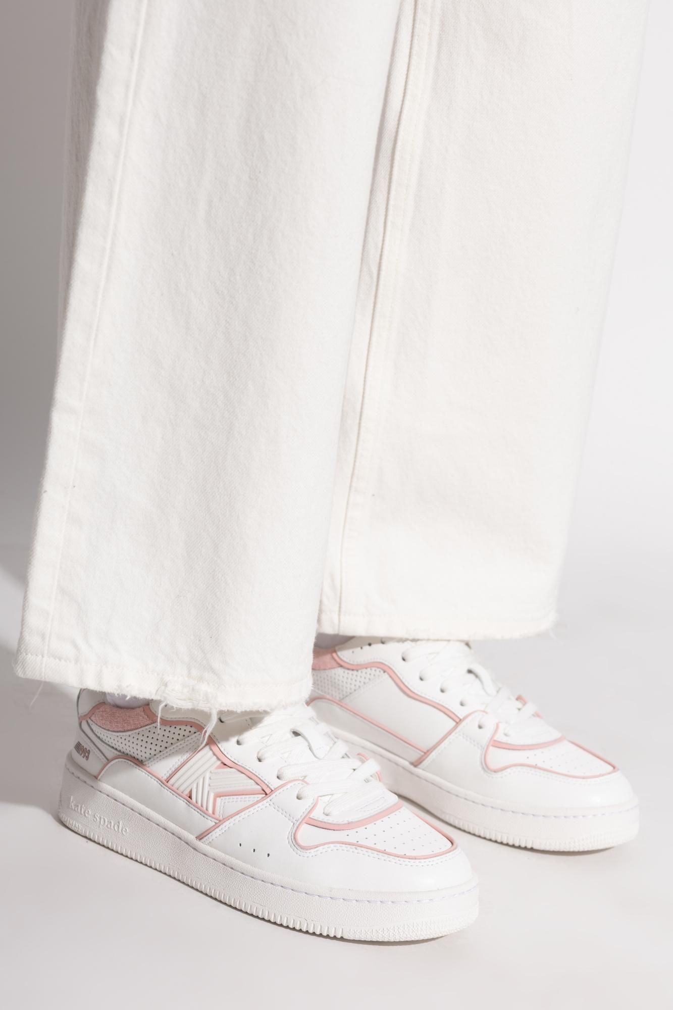 Spade White Sneaker Lace York スニーカー Top Low True Kicks Up レース トップ ケイトスペード レディース キックス 93 ロウ Kate New 93 (取寄) アップ women