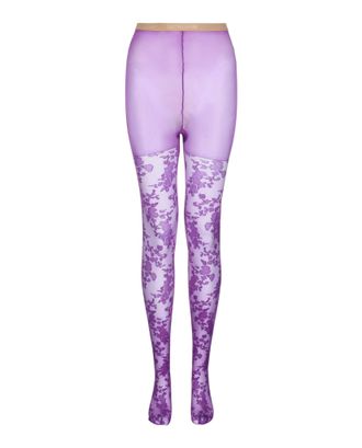 Valentino Floral Lace Tights