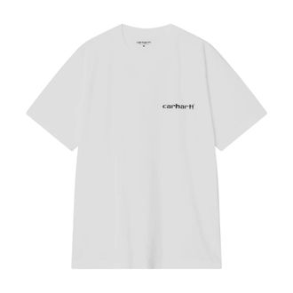Carhartt Work in Progress Camiseta S/S Caps - Tops - Hombre - Blanco - L