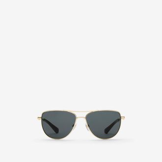 Burberry Metal Logo Square Sunglasses