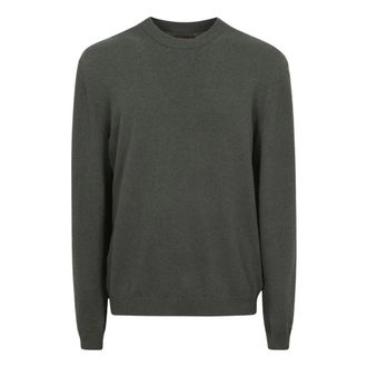 Woolrich Lambswool Crewneck Gg12 - Heren - Truien - Groen - Maat: L Wol