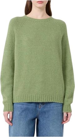 Emme Di Marella Cottage Sweater - Dames - Ronde hals truien - Groen - XL - Wol - Truien & Vesten