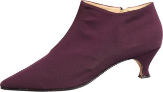 Dolce & Gabbana Purple Suede AnkleBoots Womens Shoes (Pre-Owned)