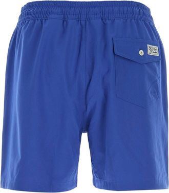 Polo Ralph Lauren Mens Swimming Shorts Blue Polyester Elastane Swimwear