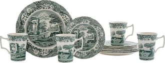 Spode Green Italian 12Pc Dinnerware Set