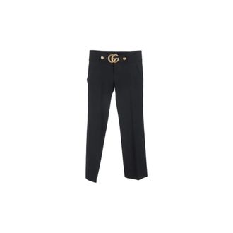 Gucci Dames, Broeken, Zwart, Maat: W34 L32 Viscose