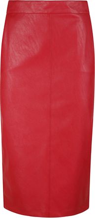 Pinko Gerbera Knee-Length Leather-Like Skirt