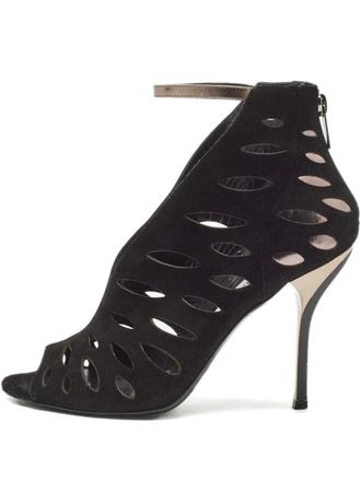 Jimmy Choo London 100mm Drift cut-out sandals - Black
