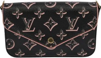 Louis Vuitton Tweedehands Canvas Louis Vuitton tassen - Dames - Vintage Clutch - Bruin - ONE Size - Vintage