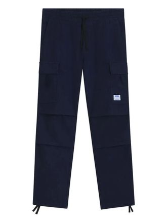 HUGO BOSS drawstring-waist cargo trousers - Blue