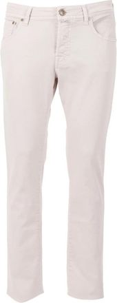 Jacob Cohen Pant 5 Pkt Slim Fit Nick - Heren - Slim Fit Jeans - Beige - W32 - Leer - Jeans