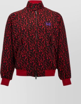 Baracuta needle jacquard bomber jacket