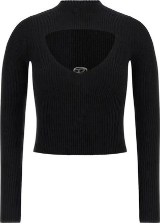 Diesel M-Olina Top - Dames - Coltruien - Zwart - M - Wol - Truien & Vesten