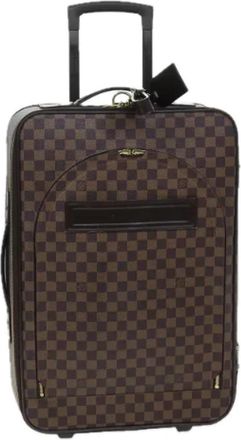 Louis Vuitton Pre-owned Canvas travel-bags - Dames - Vintage Weekendtas - Bruin - ONE Size - Vintage