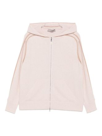 D.exterior D. Exterior Cream Zip-Up Hoodie