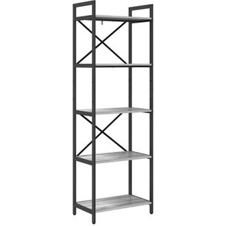 vidaXL Estante de libros Gris Sonoma 56 x 34 x 171 cm vidaXL